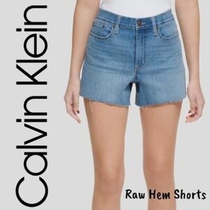 CALVIN Klein High-Rise Cutoff Denim Shorts